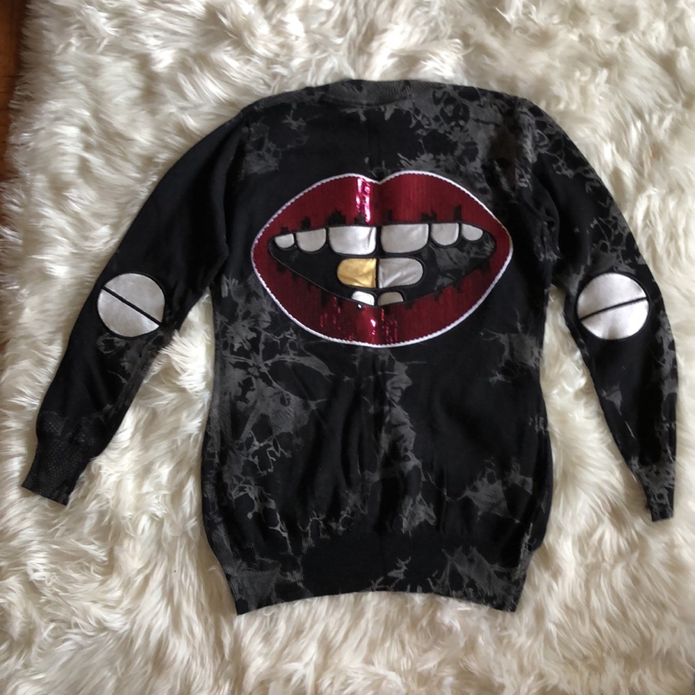 NWT Rat Baby Glitz Grunge Street Couture Cardigan